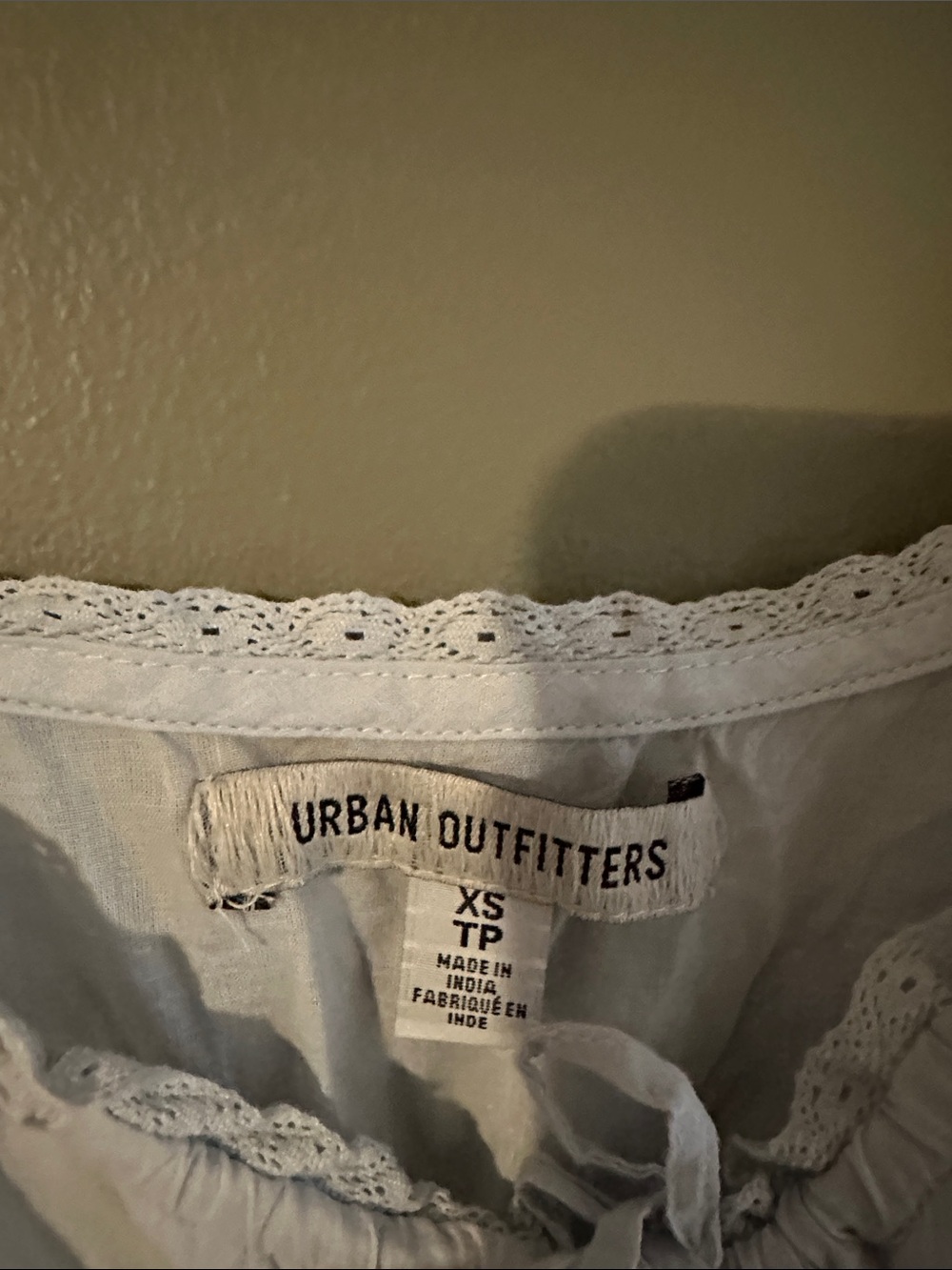 Urban Outfitter’s Light Blue Lace-Trim Button Front Sundress - Picture 3 of 4
